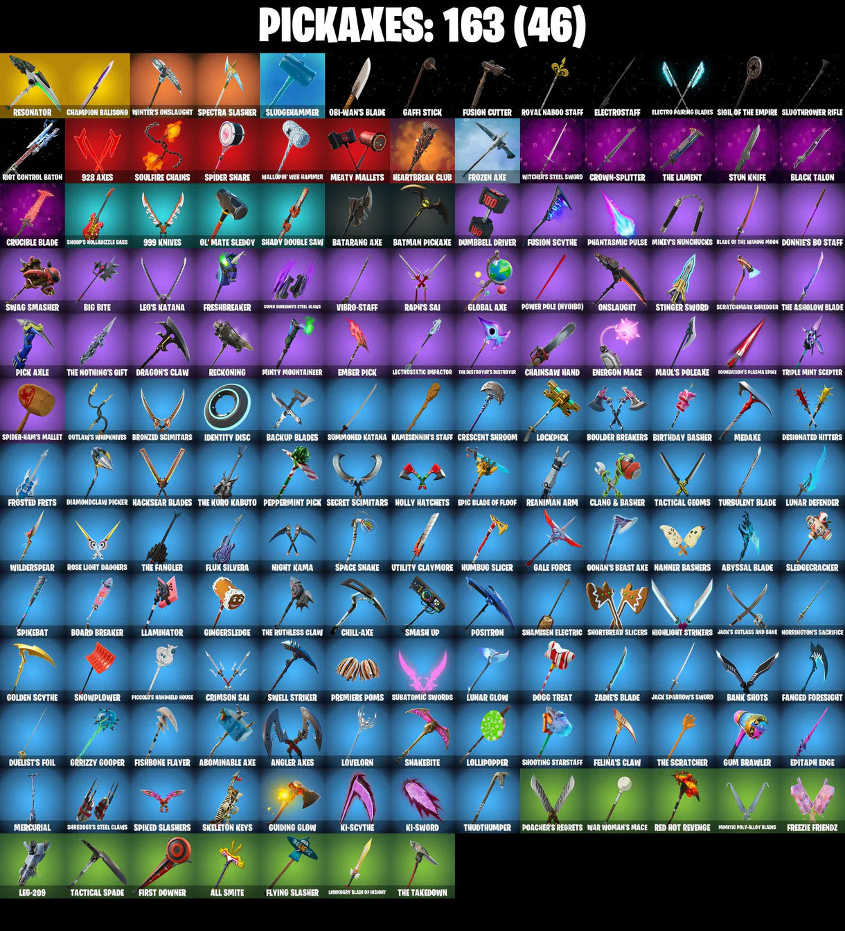 PC/PSN/XBOX |163 جلود | Eon | Rogue Agent | Recon Champion | Dummy Supreme | Rust Bucket | Champion's Total | Resonator | Champion Balisong | #B551