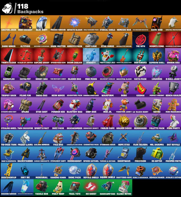 [PC/PSN/XBOX] 109 SKINS + SPARKLE SPECIALIST + TRAVIS SCOTT + THE REAPER + FLOSS + ROYALE KNIGHT + BLUE SQUIRE + ELITE AGENT + TAKE THE L