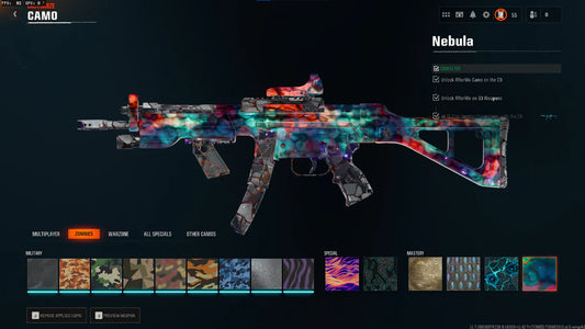 Nebula Hard Unlocked ✅ Prestige 6 ⚔ All 525 Zombies Camos Unlocked ✔ Nebula Legit Unlocked on 33 ? Lots of Guns Maxed ☄ Linkable to STEAM / BNET / XBOX / PSN
