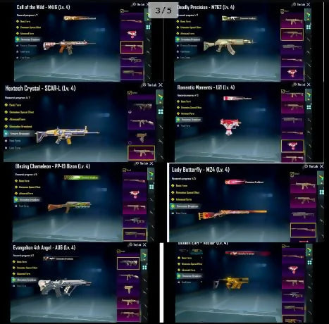 120 Mythics 3x Voitures de sport Avalanche Xsuit 2 ? 23x Gunlab 10x Armes Kill Msg Visages Cheveux Barbe Débloquer