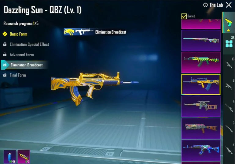 2 combinaisons X niv. 2 G Pharaon 2⭐ Anukhraaa 2⭐ 36 Gunlabs M416 Glacier Max AKM Glacier niv. 6 132 Mythics Ananas Set Inferno Helm Anniv. Mirado 4 armes max 7 Kill Msg S4 Face Pony Beard Strong Lab Mythic Fash 132/300