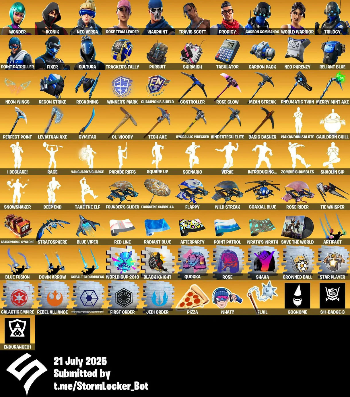 OG Fortnite Account✅209 Skins✅OG STW✅Wonder✅IKONIK✅Travis Scott✅Neo Versa✅World Warrior✅Merry Mint Axe✅