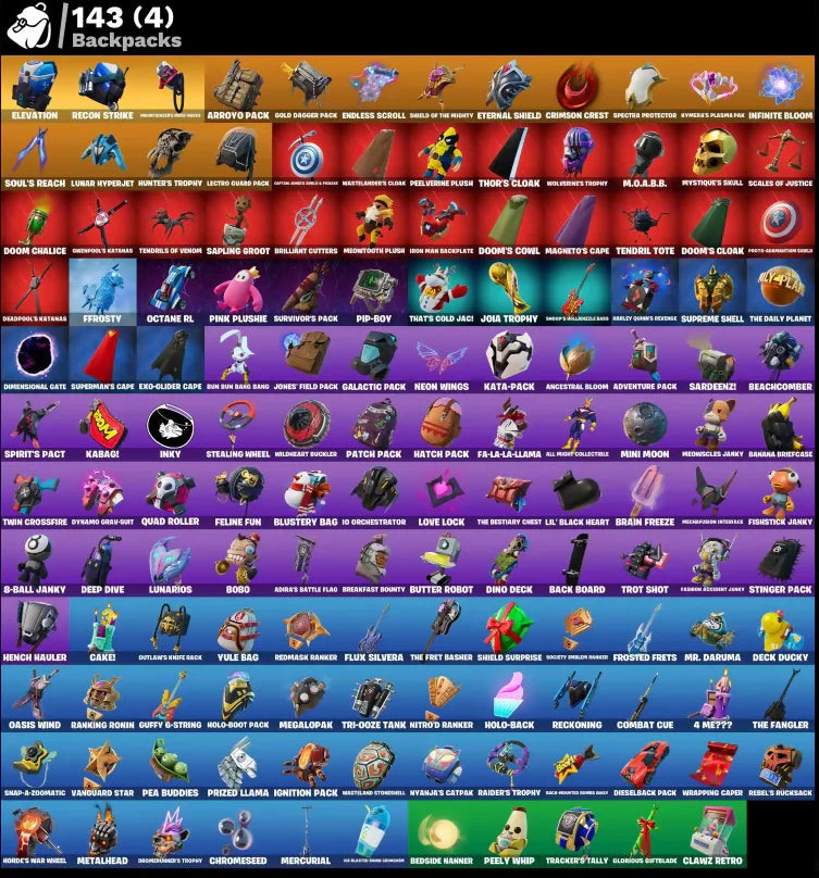 [PC/PSN/XBOX] 107 SKINS + CLOUD STRIKER + GOLD MIDAS + HARLEY QUINN + EDDIE BROCK + SULTURA + FIXER + LARA CROFT