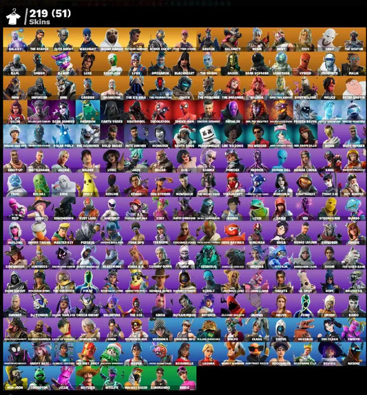 [PC/PSN] 219 SKINS + GALAXY + THE REAPER + OG STW + ELITE AGENT + SHADY DOGGO + ROGUE AGENT + FASHION BANSHEE