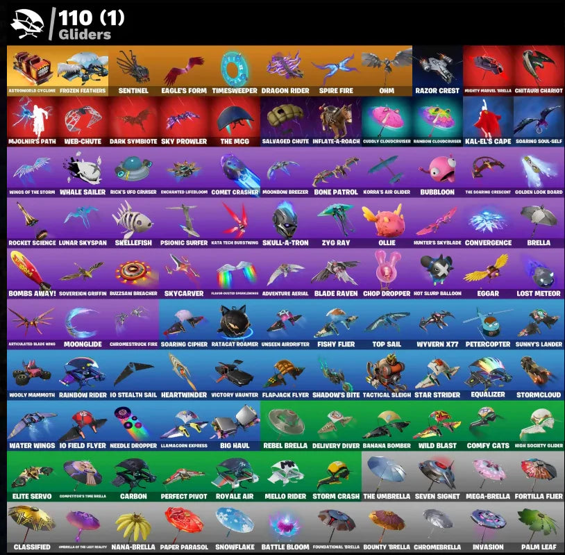 [PC/PSN/XBOX] 138 SKINS + TRAVIS SCOTT + ASTRO JACK + ROGUE AGENT + SULTURA + TAKE THE L + LARA CROFT