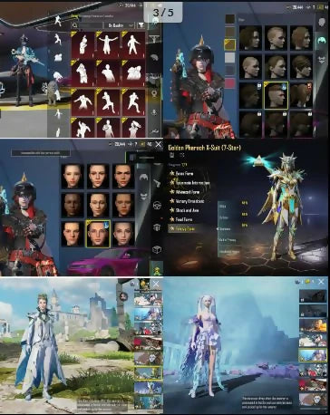165 Mythiques | 17 Ultimes | 73,5 Collections | 10 Combinaisons X⚡ | Pharoh 7-Silvanius 6 | 10 Voitures | Casque Inferno | 62 Gunlab | 4 Armes Niv. 7 | 32 Messages d'élimination ✨