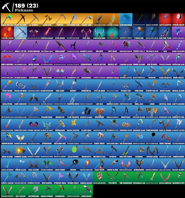 [PC/PSN/XBOX] 249 SKINS + WILDCAT + MINTY AXE + THE REAPER + ELITE AGENT + GOLD MIDAS + OG STW + MAJOR LAZER
