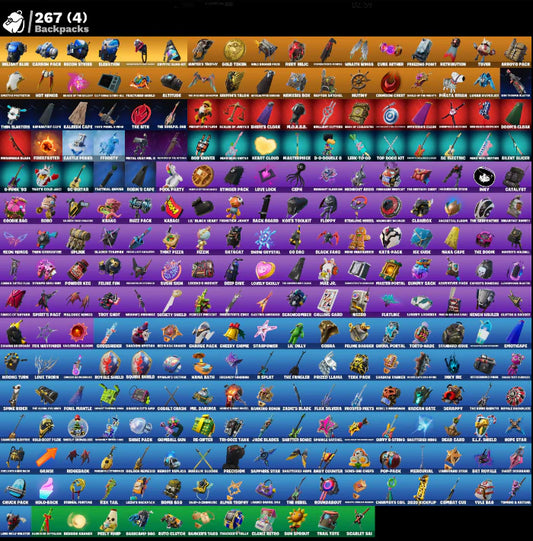 [PC/PSN/XBOX] 252 SKINS + ROYALE KNIGHT + FLOSS + BLUE SQUIRE + GOLD MIDAS + GOLD BRUTUS + ROGUE AGENT + SUBZERO CRYPTIC + PITCH PATROLLER