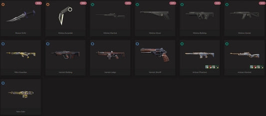 ✨ʕ•͡-• ʔ【EU/TR】 ʕ•͡-•ʔ ✨Unranked // Minima Vandal+Minima Karambit+Reaver Knife+Minima Ghost+Minima Bulldog +13 Skins ⚡Instant Delivery ⚡