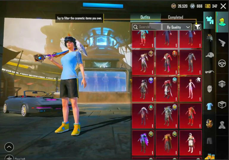 2 combinaisons X niv. 2 G Pharaon 2⭐ Anukhraaa 2⭐ 36 Gunlabs M416 Glacier Max AKM Glacier niv. 6 132 Mythics Ananas Set Inferno Helm Anniv. Mirado 4 armes max 7 Kill Msg S4 Face Pony Beard Strong Lab Mythic Fash 132/300