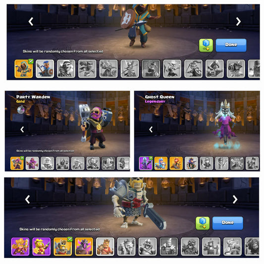 40K [ 40000 ] Gems ♦️ TH 17 World Rare ♦️ Heros:-92-91-60-70-40 ♦️ Bh10 Max ♦️All heros Skins ♦️ Pixel Scenery ♦️ Cwl Reward ♦️ Medals ♦️ Rename ♦️231 Xp ♦️ Safe Guarantee
