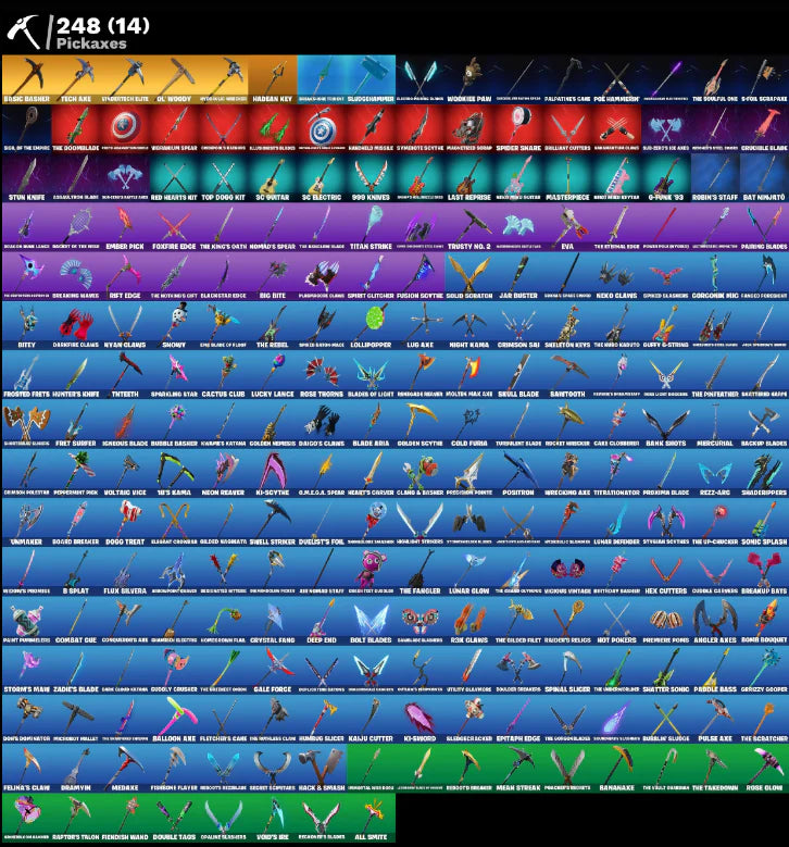 [PC/PSN/XBOX] 234 SKINS + THE REAPER + BLUE SQUIRE + OG STW + ELITE AGENT + ROGUE AGENT + DRIFT + CARBIDE + 1745 VB