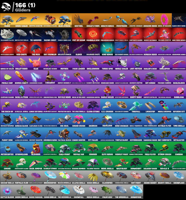 [PC/PSN/XBOX] 252 SKINS + ROYALE KNIGHT + FLOSS + BLUE SQUIRE + GOLD MIDAS + GOLD BRUTUS + ROGUE AGENT + SUBZERO CRYPTIC + PITCH PATROLLER