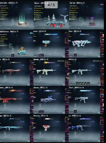 165 Mythiques | 17 Ultimes | 73,5 Collections | 10 Combinaisons X⚡ | Pharoh 7-Silvanius 6 | 10 Voitures | Casque Inferno | 62 Gunlab | 4 Armes Niv. 7 | 32 Messages d'élimination ✨