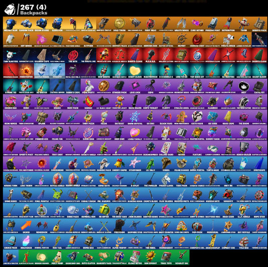 [PC/PSN/XBOX] 252 SKINS + ROYALE KNIGHT + FLOSS + BLUE SQUIRE + GOLD MIDAS + GOLD BRUTUS + ROGUE AGENT + SUBZERO CRYPTIC + PITCH PATROLLER