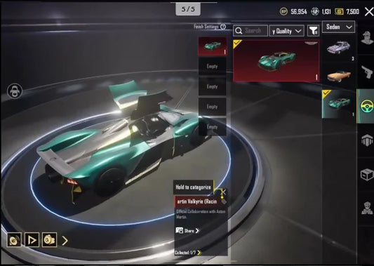 57 Mythiques ? | M416 Glacier Lvl 5 + MG3 + UMP Max ❄️ | Aston Martin Sports ? | Titre Destiny + Masque de clown S2 ? | C8S23 Conqueror ? | Personnages complets + L