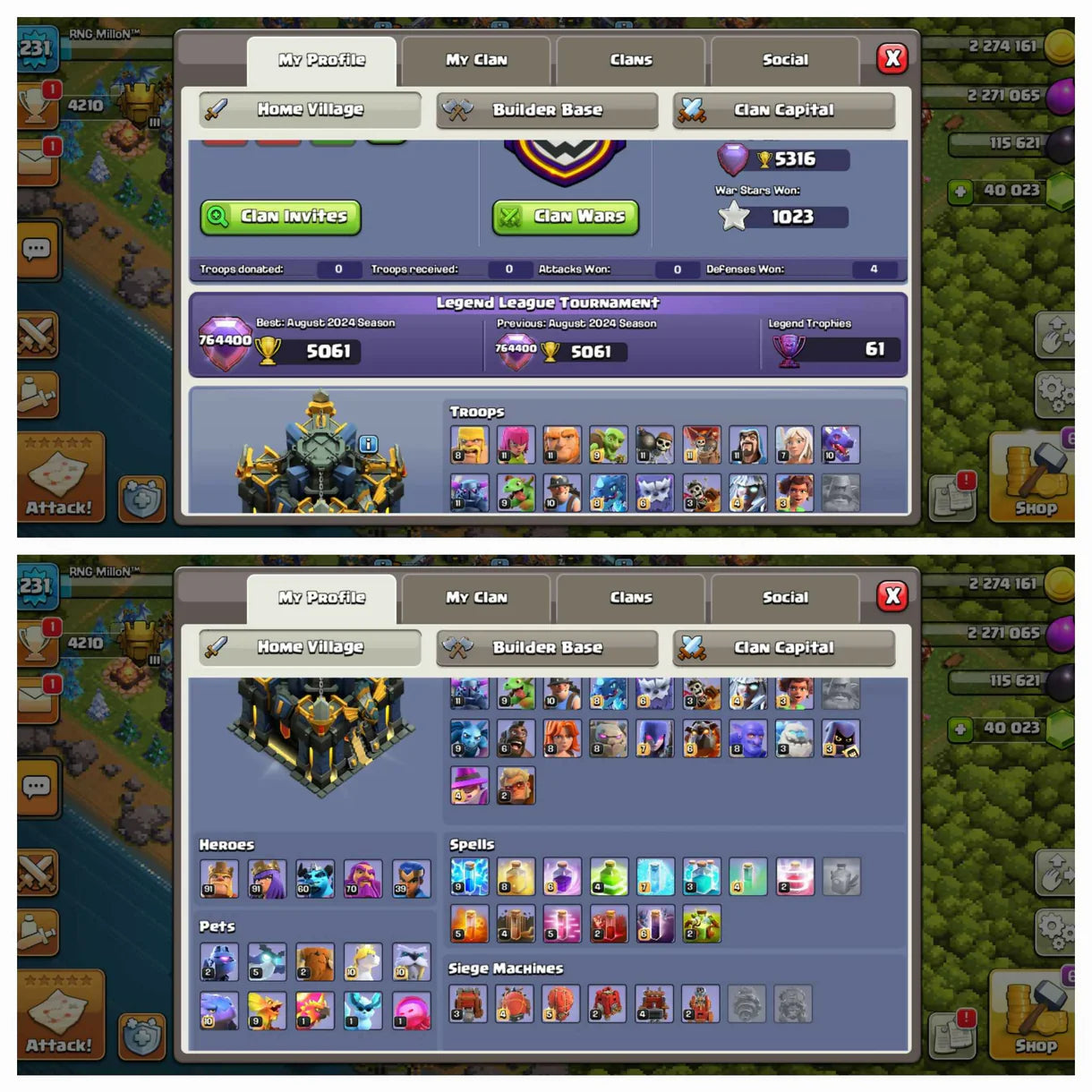 40k [ 40000] Gems★ World Rare Th 17 Full Max ★ Heros:-91-91-60-70-40 ★ Name Change yes ★ 231 Xp