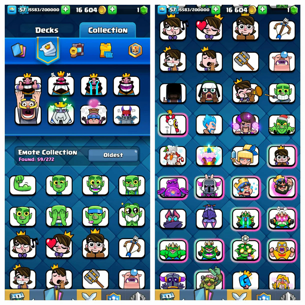 55 Max Cards ♦️ 15 Evos ♦️ 12 Elite ♦️ 8531 Trophy ♦️ 57 Level ♦️ Many Rare Emotes ♦️ KT-15 ♦️ Rare Emotes ♦️ 119 Card Received ♦️ Safe ♦️Instant Delivery349
