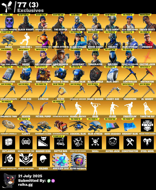 OG FORTNITE ACCOUNT✅STACKED✅251 skins✅OG STW✅Wildcat✅IKONIK✅Merry Mint Axe✅Leviathen Axe✅Ellen Ripley✅Catwomen✅OG FORTNITE ACCOUNT✅STACKED✅251 skins✅OG STW✅Wildcat✅IKONIK✅Merry Mint Axe✅Leviathen Axe✅Ellen Ripley✅Catwomen✅