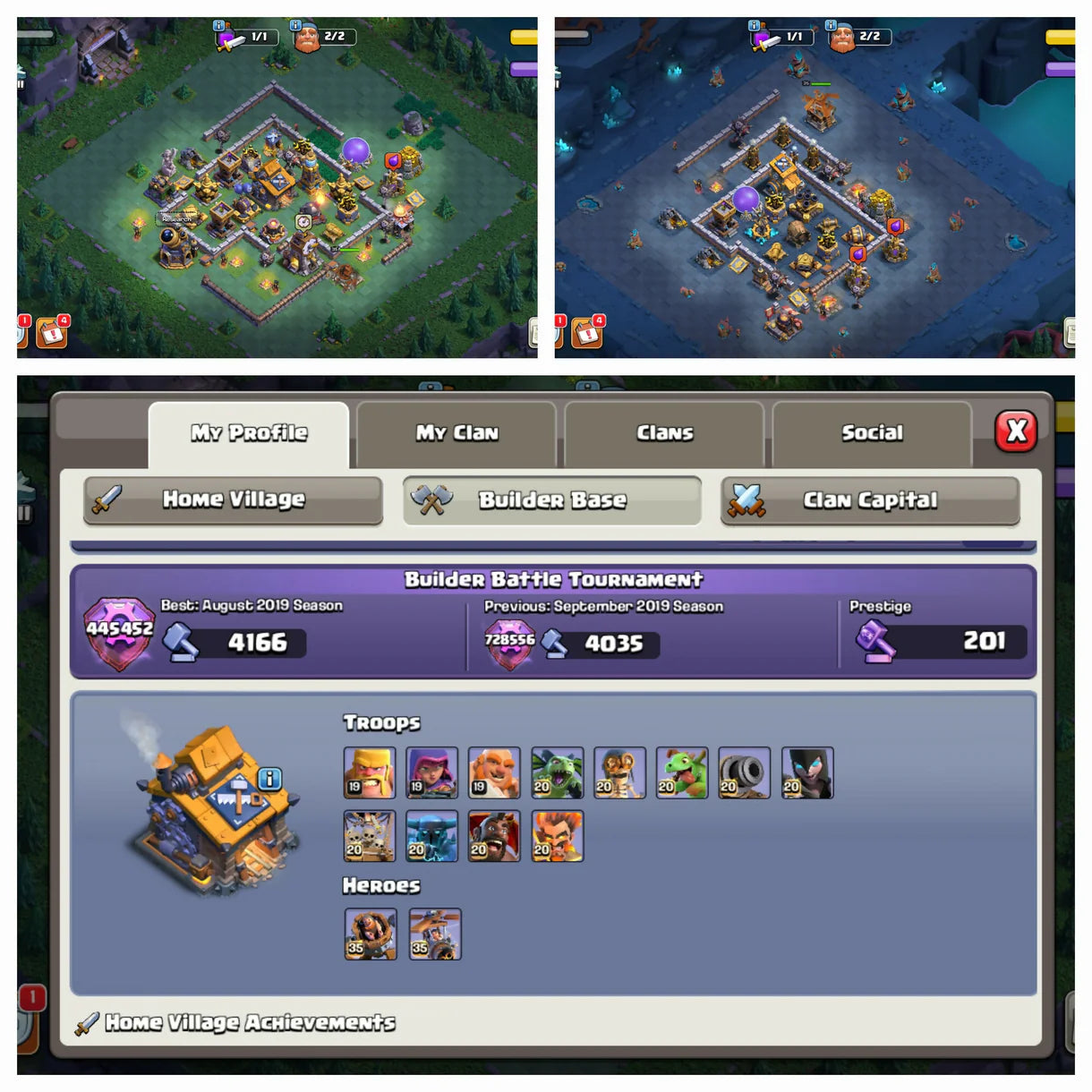 Rare UK Local [ GB ] ♦️ TH 17 World Rare Max ♦️266 Xp ♦️Heros:-95-96-70-70-45 ♦️ Name Change Yes ♦️499 Cwl Reward ♦️ BH 10 Max ♦️ Safe Guarantee ♦️ Instant delivery ?