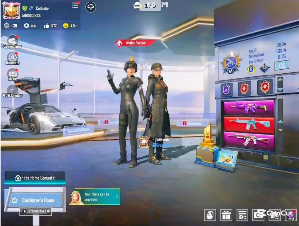 104Mythics | Casque Inferno ? | 1x Voiture de sport Pagani ? | Ignis Xsuit 3 ? | Total de 23 armes rares Gunlab | M4 Glacier Max AKM Devise Lvl 5 | 7x Plus de messages d'élimination ✨
