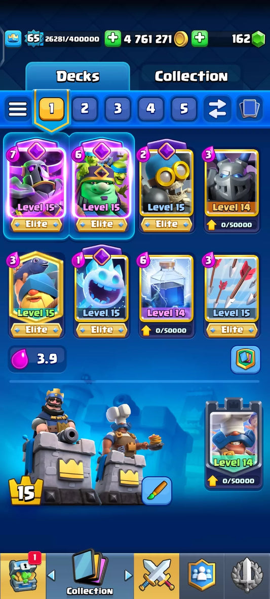 KT15 Lvl 65 ? 24 Evo's || 49 Elite Cards || 117 Max Cards ( Lvl 14 ) ⚡ iOS & Android ❤️‍? Safe Garunteed ⚡ Instant delivery