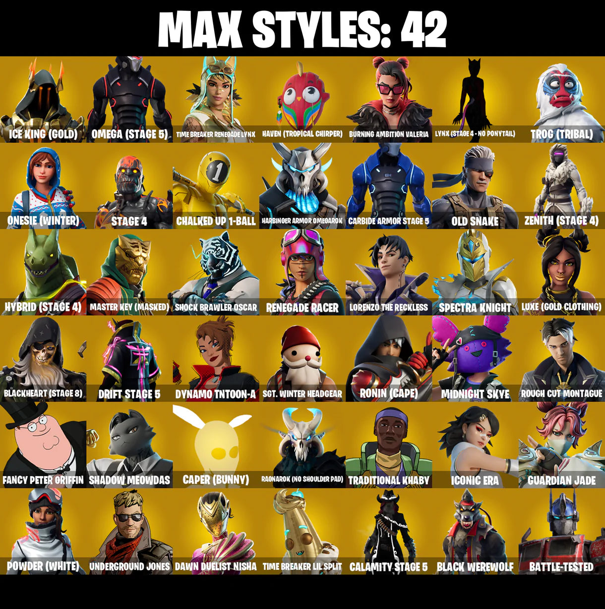 PC/PSN/XBOX |179 skins | Black Knight | Sparkle Specialist | Royale Knight | Blue Squire | Omega (stage 5) | The Reaper | Elite Agent | #B476