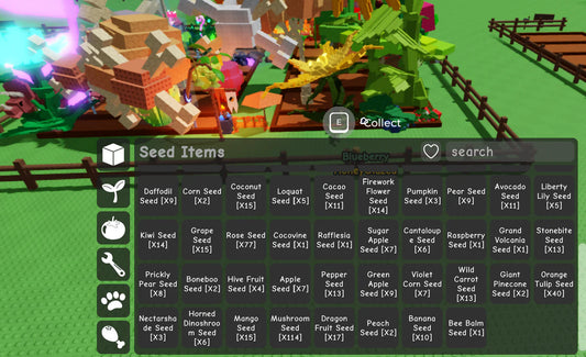 ✅ Bone Blossom Tree x2 + Sunflower Tree x2 + Honeysuckle Tree + Moon Melon Tree | Huge Animal Collection | Massive Seed Variety | 5.5B+ Coins