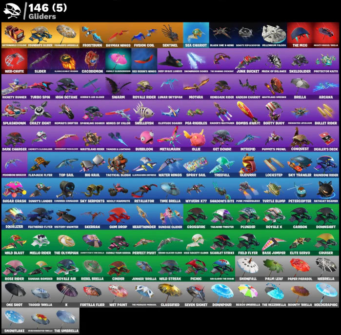 [PC/PSN/XBOX] 174 SKINS + BLACK KNIGHT + SPARKLE SPECIALIST + THE REAPER + ROYALE KNIGHT + OG STW + BLUE SQUIRE + FLOSS + HERON STANCE HERO