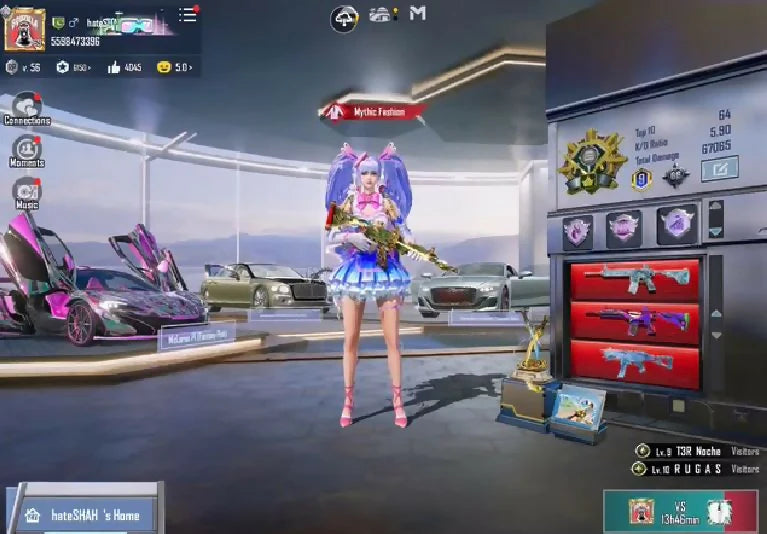 2x Xsuits Ignis Xsuit 5 ? Fiore Xsuit 4 ? 28x Kill Msgs 16x Ultimate Sets 3x Max Guns Glacier + Fool + Cryofrost UMP M416 Counter Open 2x Mummy Sets Mythic Fashion 117/300 Acc Lvl 69 Coll Lvl 66 Elite Collector Extra Demanding Inv