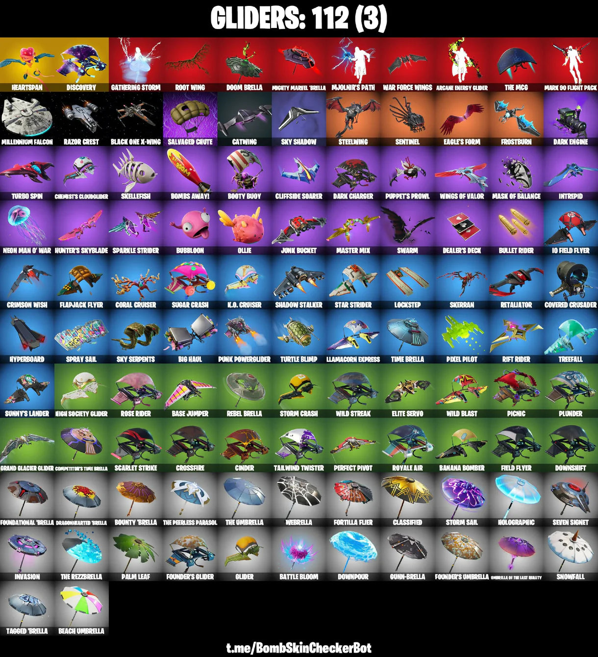 [ 112 Skins ] Full Access | Galaxy | Chun-Li | Brutus | Midas | Rose Team Leader | Warpaint G43