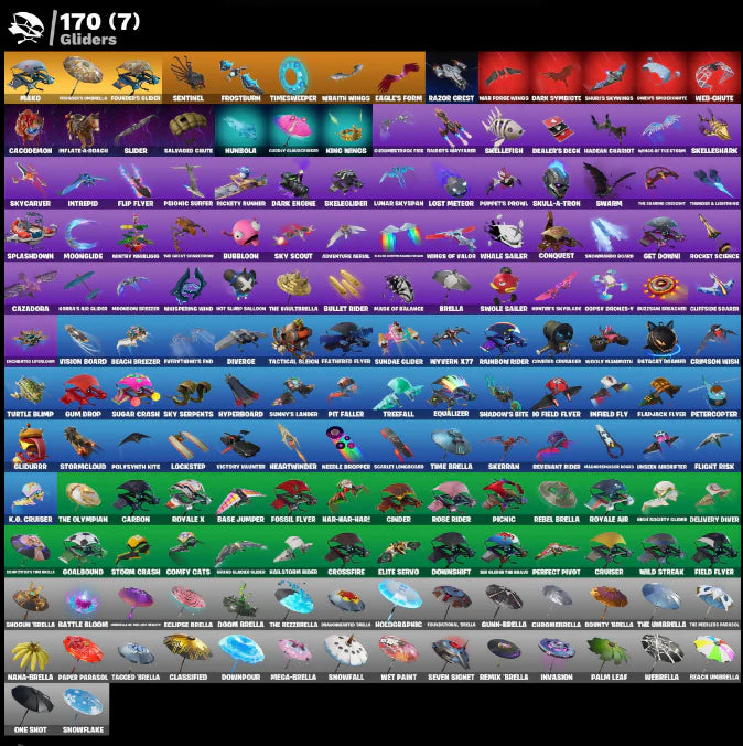 [PC/PSN/XBOX] 170 SKINS + BLACK KNIGHT + SPARKLE SPECIALIST + FLOSS + ROYALE KNIGHT + THE REAPER + OG STW + OMEGA (STAGE 5) + BLUE SQUIRE
