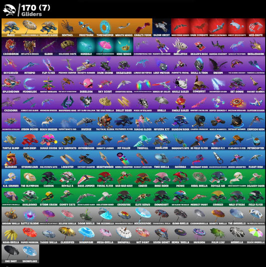 [PC/PSN/XBOX] 170 SKINS + BLACK KNIGHT + SPARKLE SPECIALIST + FLOSS + ROYALE KNIGHT + THE REAPER + OG STW + OMEGA (STAGE 5) + BLUE SQUIRE